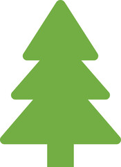Christmas tree icon vector illustration. Christmas green tree illustration with star, christmas tree vector illustration, Tree vector art, christmas tree silhouette, Christmas vector icon.