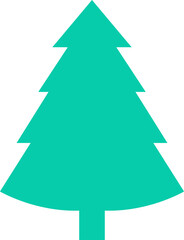 Christmas tree icon vector illustration. Christmas green tree illustration with star, christmas tree vector illustration, Tree vector art, christmas tree silhouette, Christmas vector icon.