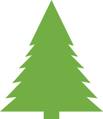 Christmas tree icon vector illustration. Christmas green tree illustration with star, christmas tree vector illustration, Tree vector art, christmas tree silhouette, Christmas vector icon.