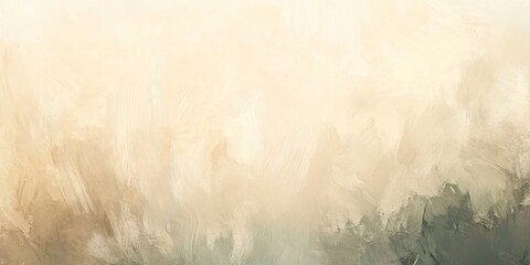  A soft, abstract composition featuring a blend of beige and off-white tones with subtle, textured brushstrokes