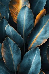 Vibrant leaves with contrasting colors displayed in a natural setting