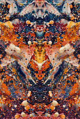 Abstract background art . Ethnic pattern. Mixtures of oil paint. Trendy hand painting canvas. Wall decor and Wall art prints Idea. 3D Texture. Art object