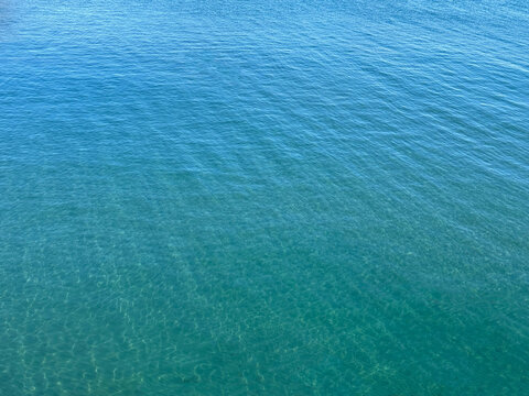 Sea calm blue water surface