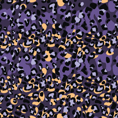 Abstract modern leopard seamless pattern. Animals trendy background. Color decorative vector stock illustration for print, card, postcard, fabric, textile. Modern ornament of stylized skin