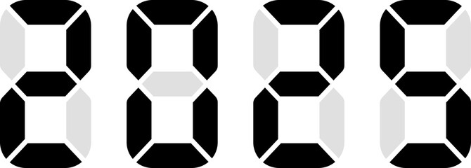 2025 New Year'S Countdown. Happy New Year 2025 Countdown Clocks. 2025 Analog New year counter. Electric counter. Electric meter with numbers. Countdown timer date calendar Vector illustration.