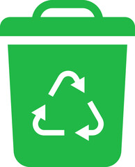 Recycle icon. Trash symbol. Recycling sign, symbol Isolated Vector illustration.