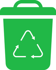 Recycle icon. Trash symbol. Recycling sign, symbol Isolated Vector illustration.