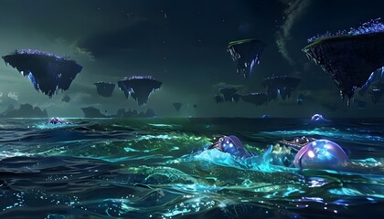 Fototapeta premium Ocean of an Alien World