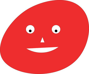 smiley face with lips