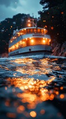 Boat at night