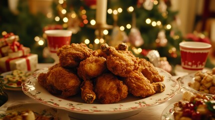 Fried chicken centerpiece for the holidays
