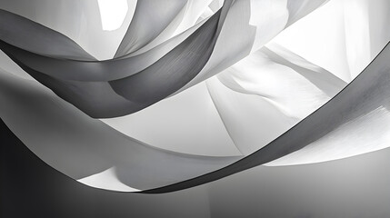 Abstract flowing fabric with light and shadow.