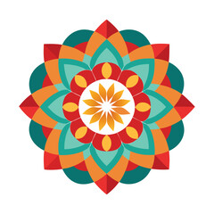 Ornate Indian Mandala Art Vector Intricate Traditional Design Celebrating Cultural Heritage and Sacred Symmetry