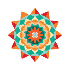 Ornate Indian Mandala Art Vector Intricate Traditional Design Celebrating Cultural Heritage and Sacred Symmetry