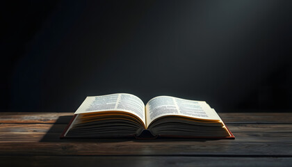 Table with a book about cognitive psychology isolated with white highlights, png