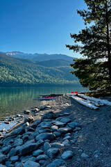 Beautiful Lake Revelstoke in British Columbia, Canada
