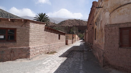 Andean village of adobe houses.