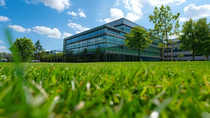 Fototapeta premium company building in the background 
