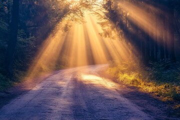 Stunning photography shot showcasing a bright scene illuminated by radiant rays of light