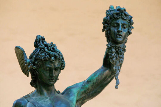 greek mythology perseus statues in europe 
