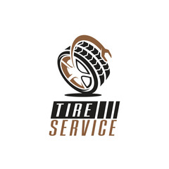tire repair and tire shop logo