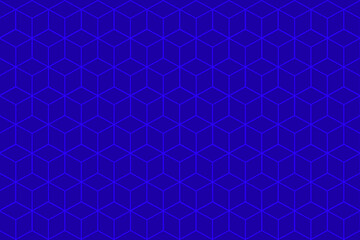 Blue hexagonal lines seamless pattern decoration