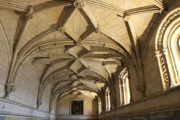 Cloître du monastère des Hiéronymites, Mosteiro dos Jerónimos, ville de Lisbonne, Portugal