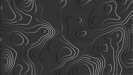 Topography vector background, banner. Imitation of a geographical map, contour lines. Modern design with topographic wavy pattern design.paper texture Imitation of a geographical map shades	
