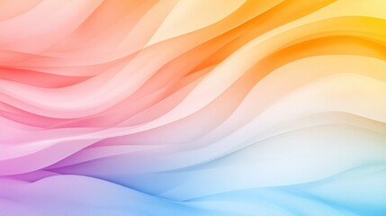 Obraz premium Colorful abstract waves create a soothing gradient effect, AI