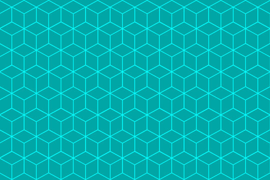 Light blue hexagonal lines seamless pattern decoration