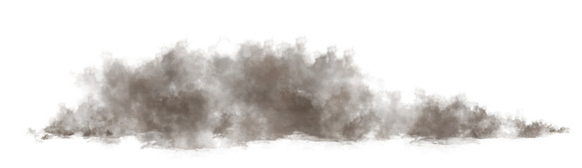 Dust particles accumulation on transparent background. PNG resource for convenient and fast work with backgrounds. Steam from the sewer.