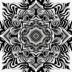 Optical and fractal art, with optical illusions