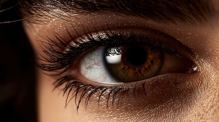 Naklejka premium Close-up of a brown spot on a person's eye center