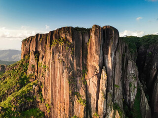 drone photo of rocks