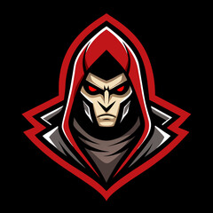 portrait of a person gaming mascot logo