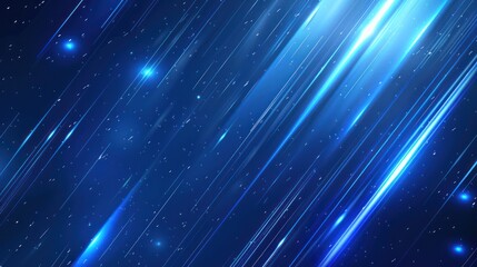 Obraz premium Abstract Blue Light Streaks Background
