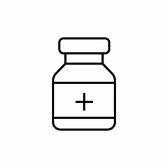 medicines jar icon sign vector