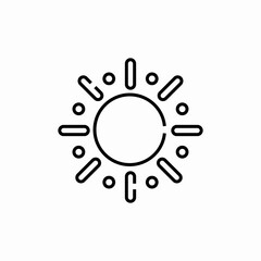 sun shine icon sign vector