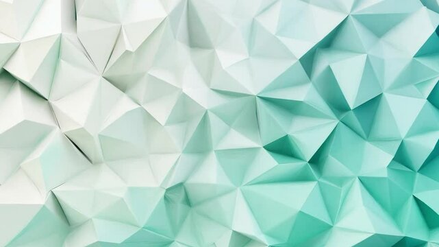 Geometric pattern of light and dark triangles in varying shades of blue and white creating a modern abstract design