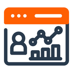 Teacher Dashboard on Learning Management System Vector Icon