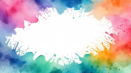 Obraz premium Watercolor template frame design for greeting card. Invitation card template suitable for wedding, greeting, banner, cover. invitation card template design.