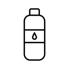 Bottle water icon logo sign set vector outline