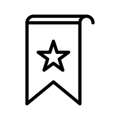 Bookmark icon logo sign set vector outline