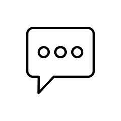 Comment icon logo sign set vector outline