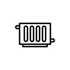 Conditioner heater icon logo sign set vector outline
