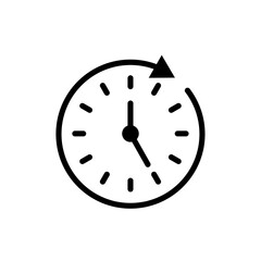 Duration icon logo sign set vector outline