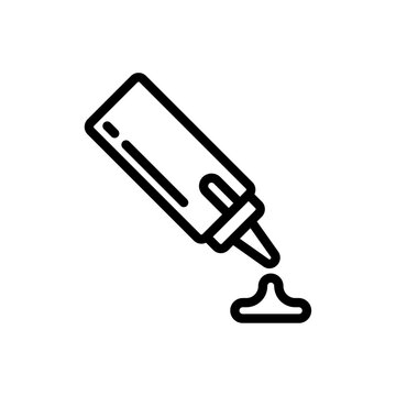 recommend clip art: Ketchup icon logo sign set vector outline