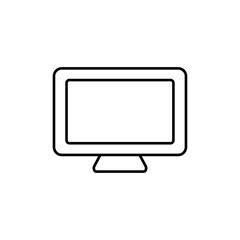 smart Television icon logo sign set vector outline