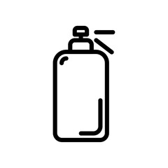 Spray bottle icon logo sign set vector outline