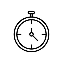 Stopwatch icon logo sign set vector outline